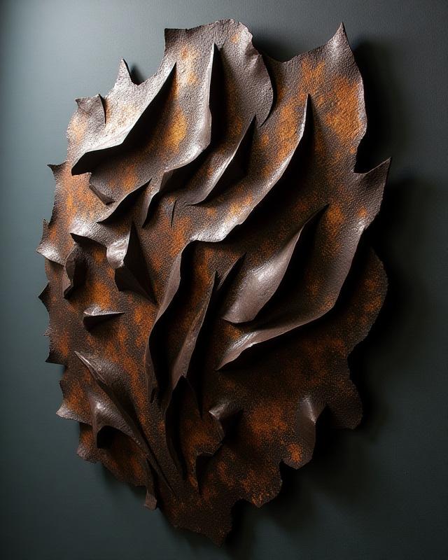 Smedens Vægkunst i Patineret Jern